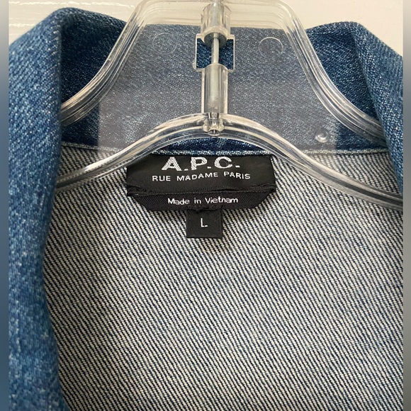 A.P.C. Men’s jean jacket - large - new! - Picture 3 of 13